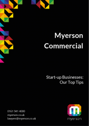 Myerson Guide For Top Tips for Business Start Ups