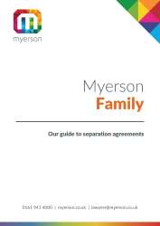 Myerson Guide Family Law Separation Agreement