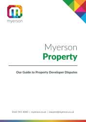 Guide to Property Developer Disputes Cover