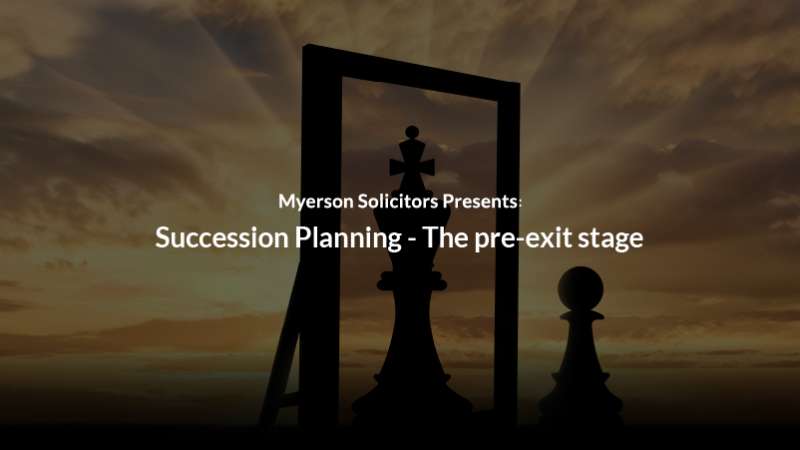Succession Planning - The Pre-Exit Stage